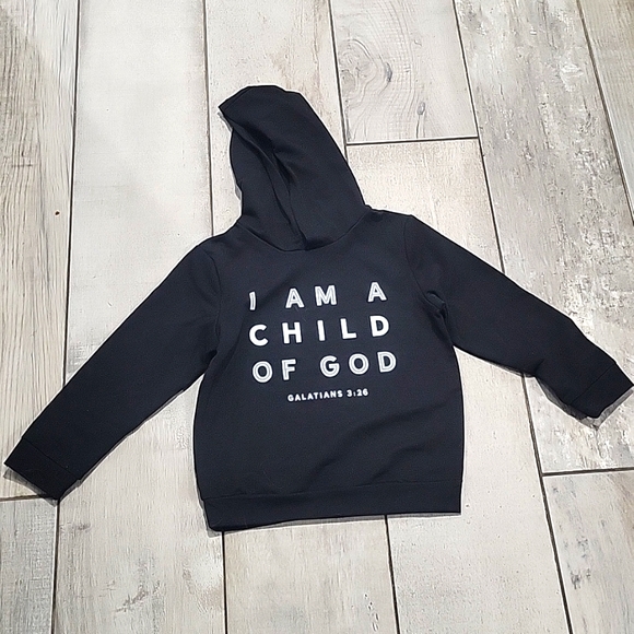 Black kids hoodie unisex  size 4t - Picture 1 of 2